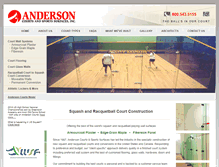 Tablet Screenshot of andersoncourts.com